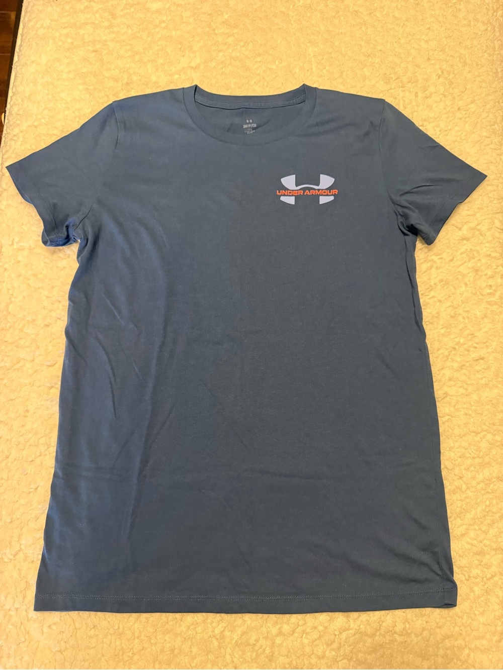 Under Armour Women's Navy Short Sleeve Logo Tee W:Sm